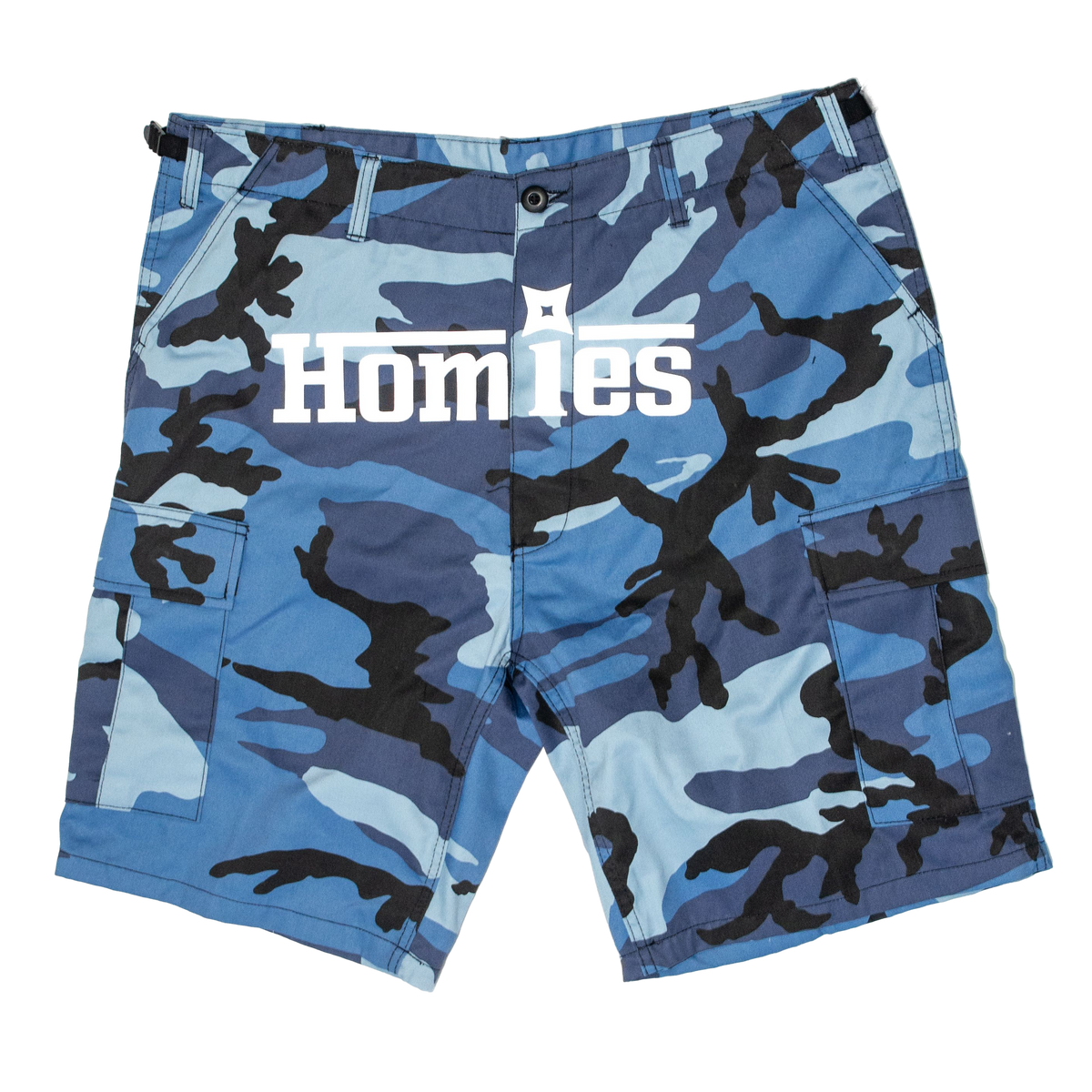 Homies Cargo Shorts Blue Camo