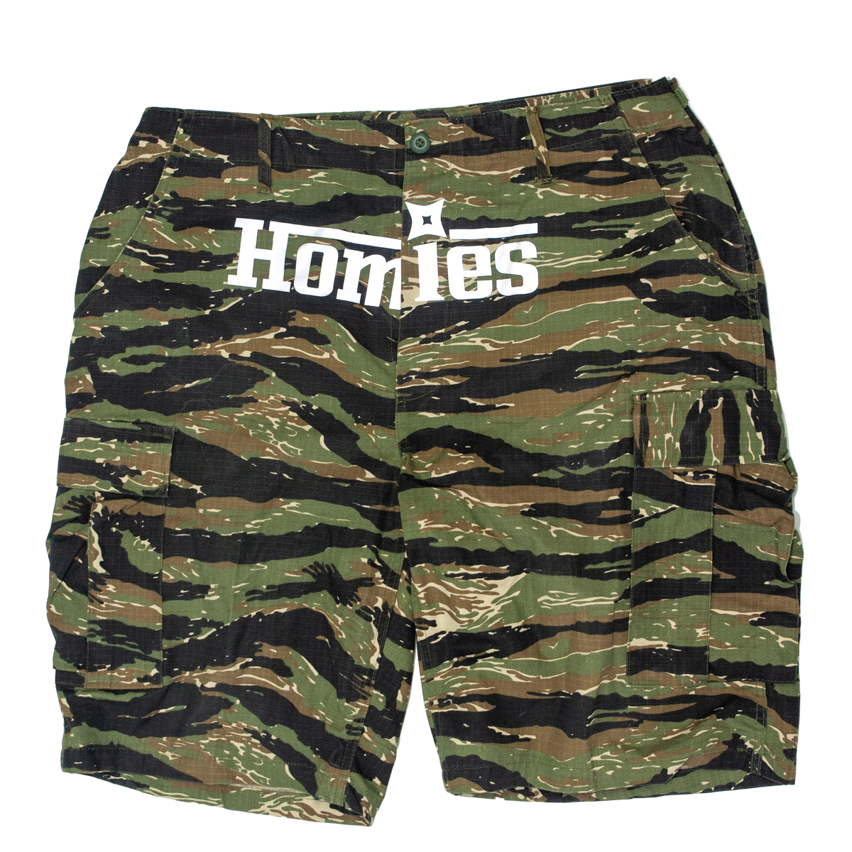 Homies Cargo Shorts Tiger Camo